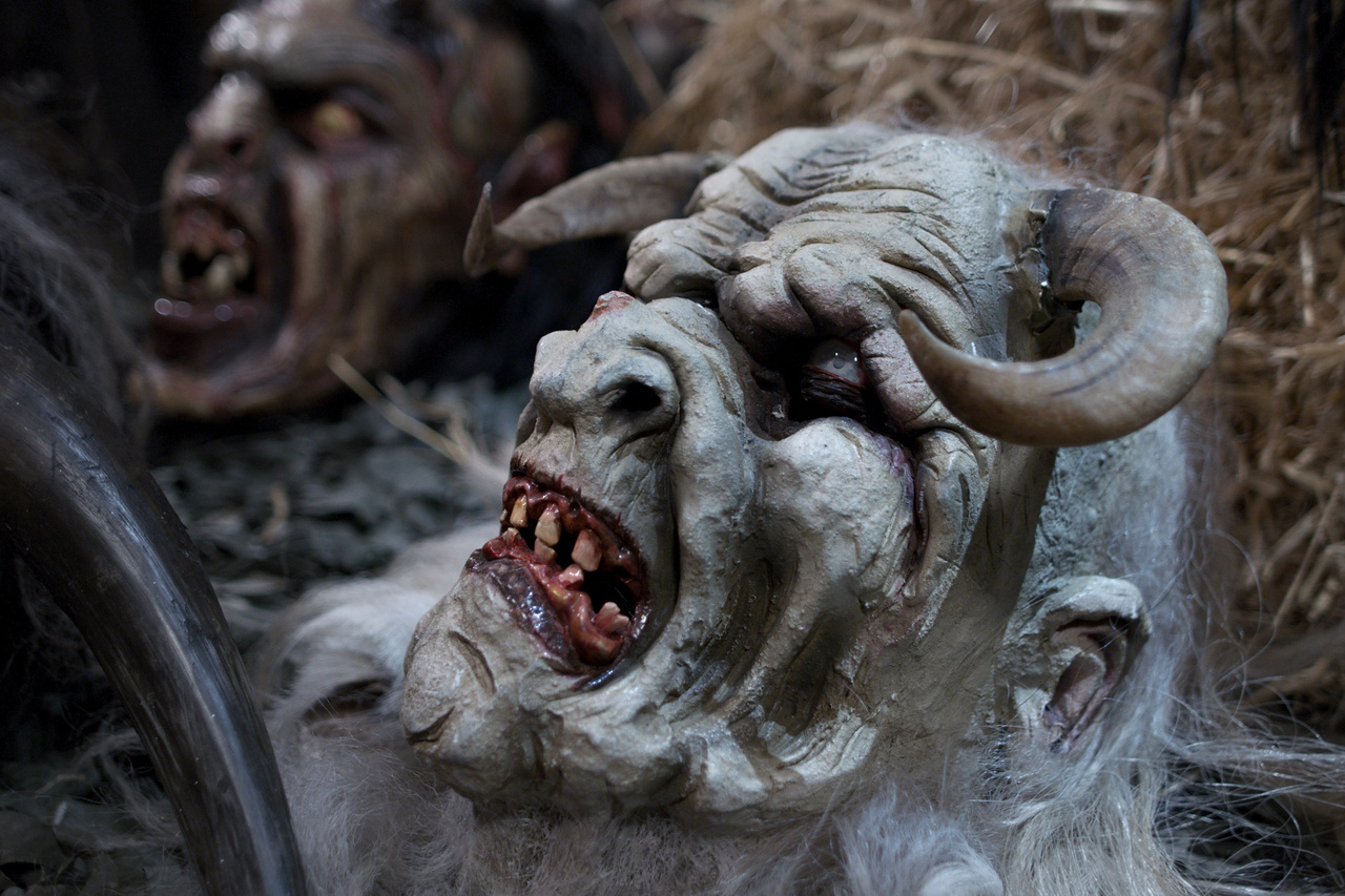 "Perchten" Mask 2. Tagged with