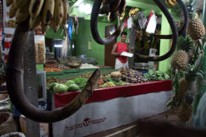 Click to enlarge: Bananas, Pineapples [f/3.5, 1/30 sec, 16mm-e, ISO 1000, Sony A700]