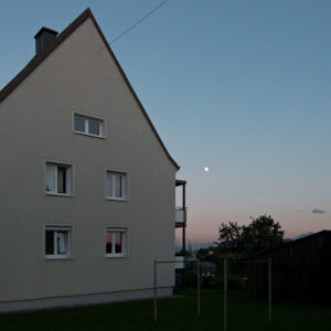 Tenement Block and Moon