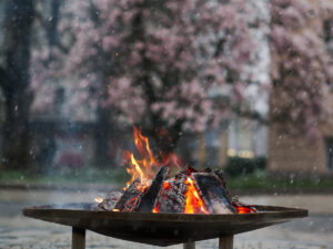 Click to enlarge: Easter Fire [f/1.8, 1/160 sec, 90mm-e, ISO 160, DMC-G3]