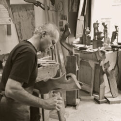 Saverio Pastor in his Venice Workshop