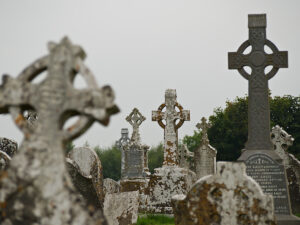 A Sea of Celtic Crosses 2