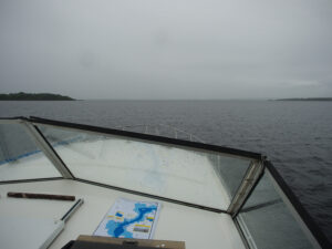 Rain over Lough Derg