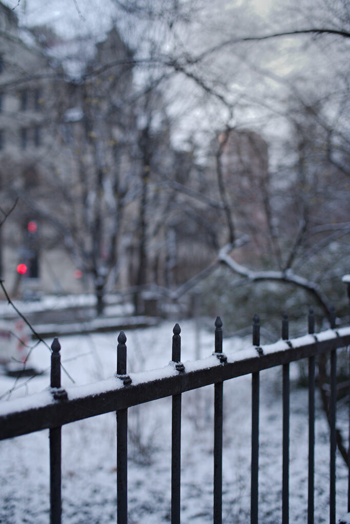 Black Fence, Red Lights, Sendlinger-Tor-Platz, Munich