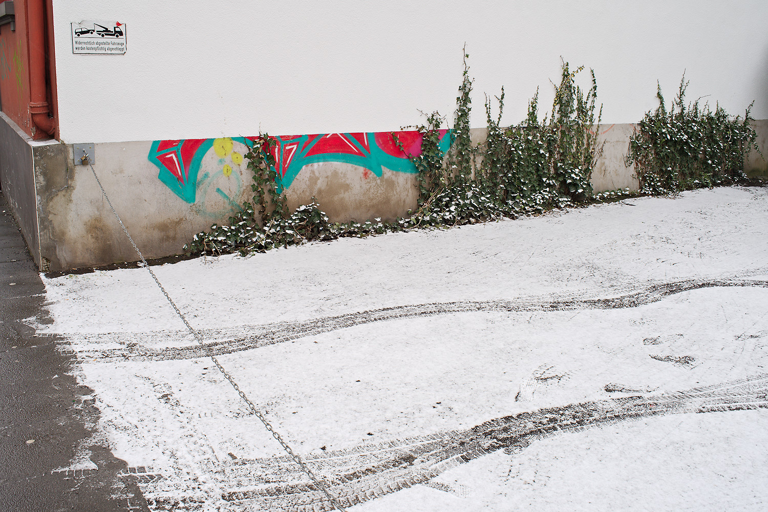 Parking, Weeds, Graffiti