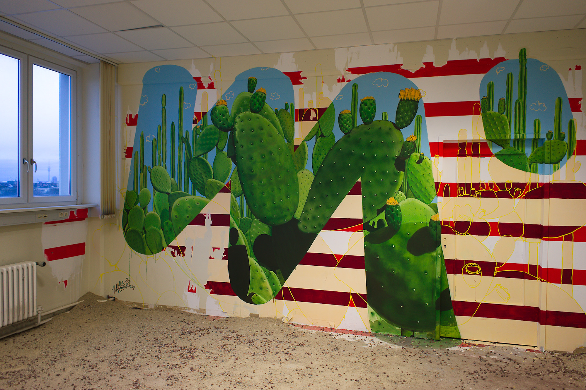 Wall, Stripes, no Stars