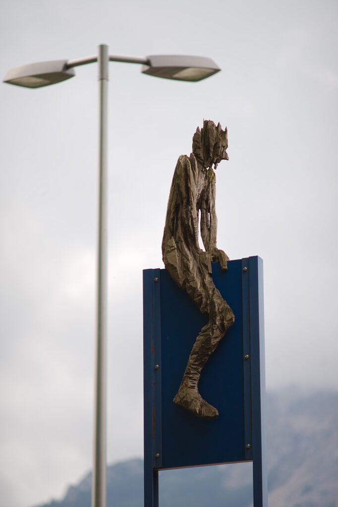 (Not) The Blue Rider, Nikolaiweg, Bad Reichenhall, geotagged, Andreas Kuhnlein, Pentax-K 4.0/200mm, Sculpture, Urban