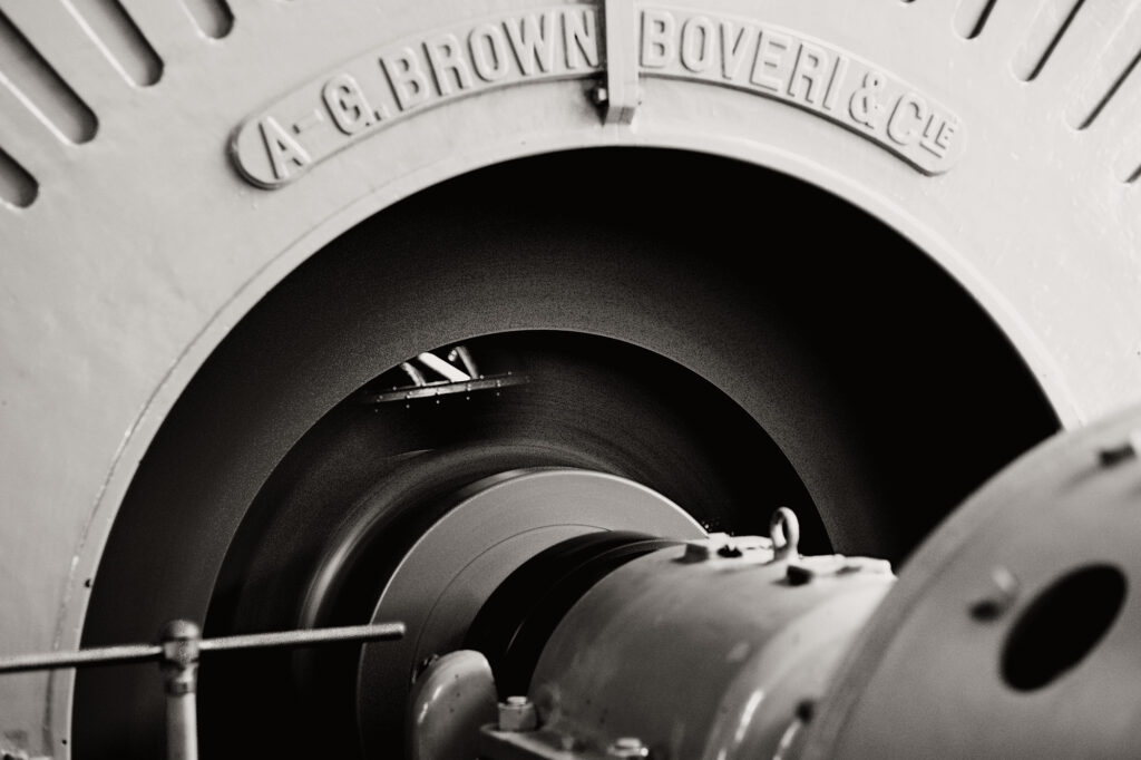 BROWN BOVERIE & Cie, Saalachkraftwerk, Thumseestraße, Bad Reichenhall, geotagged, Black & White, Pentax-M 2.0 85mm, Treatment