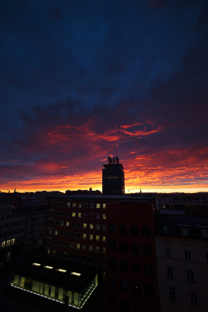 Anticipated Nostalgia XX - Sky over Munich, Blumenstr., Munich, The Seven, Urban