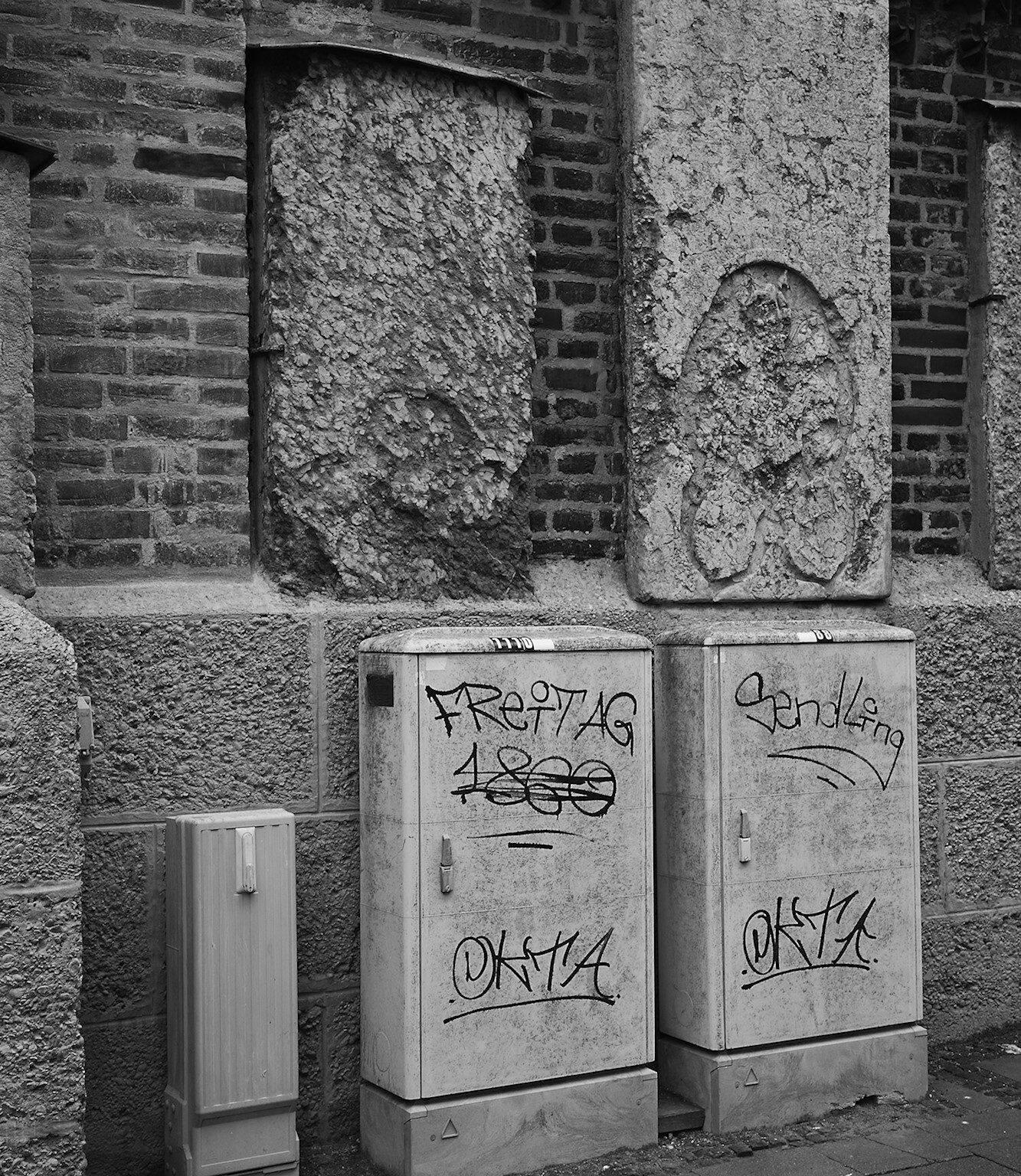 Steles on a Church Wall