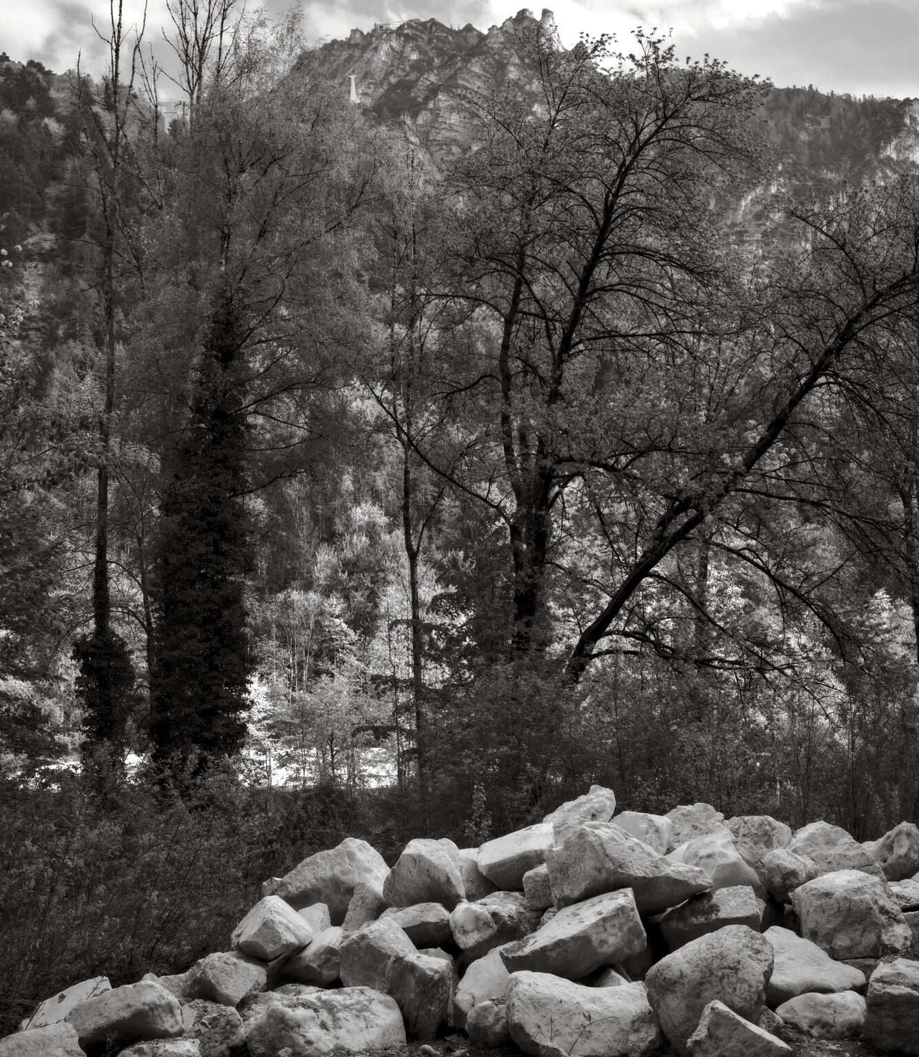 What remains from a Mountain