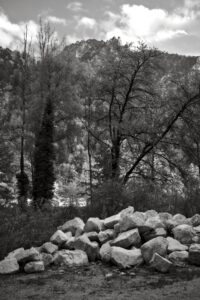 What remains from a Mountain