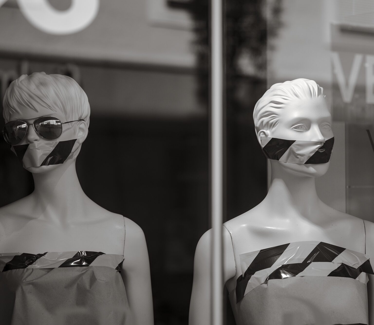 Distanced Mannequins