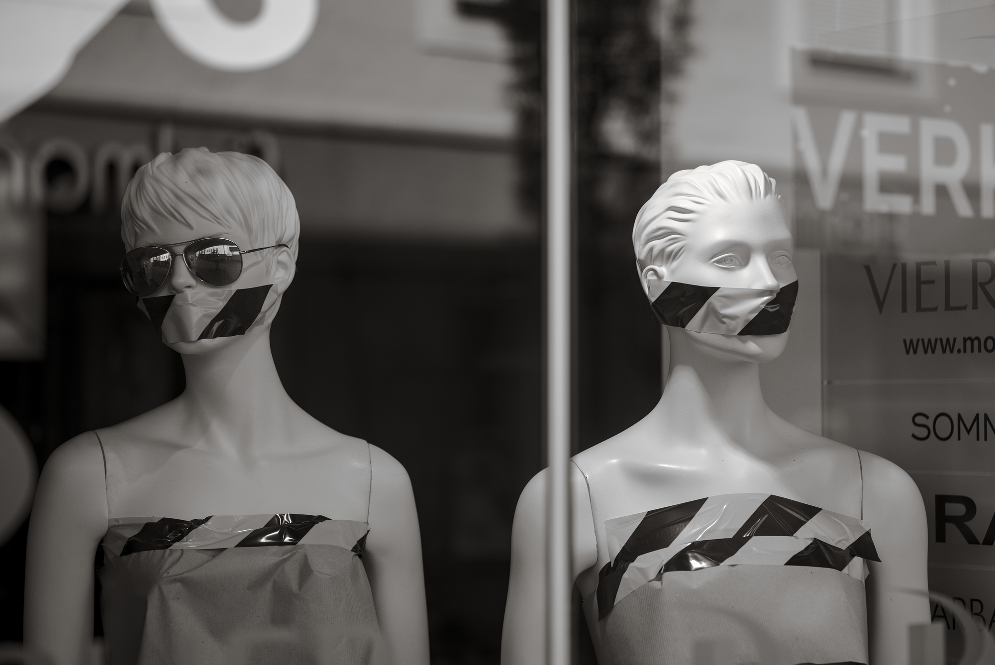 Distanced Mannequins