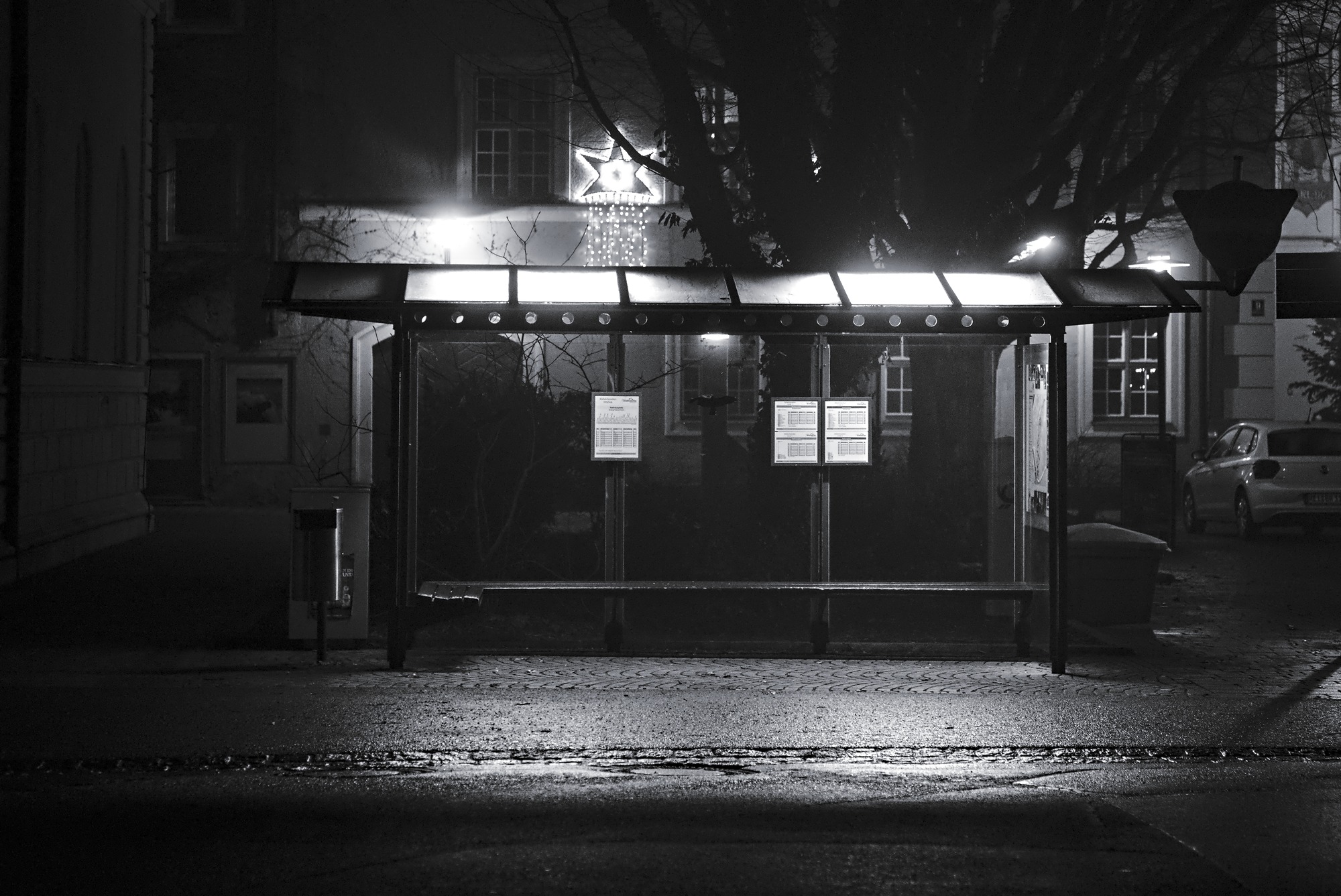 Night Bus, not frequented