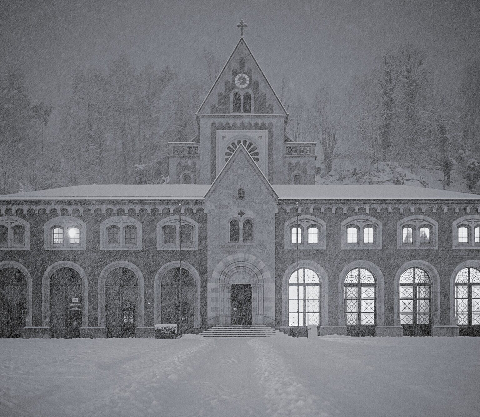 Old Saline in Snowstorm