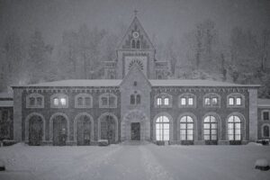Old Saline in Snowstorm