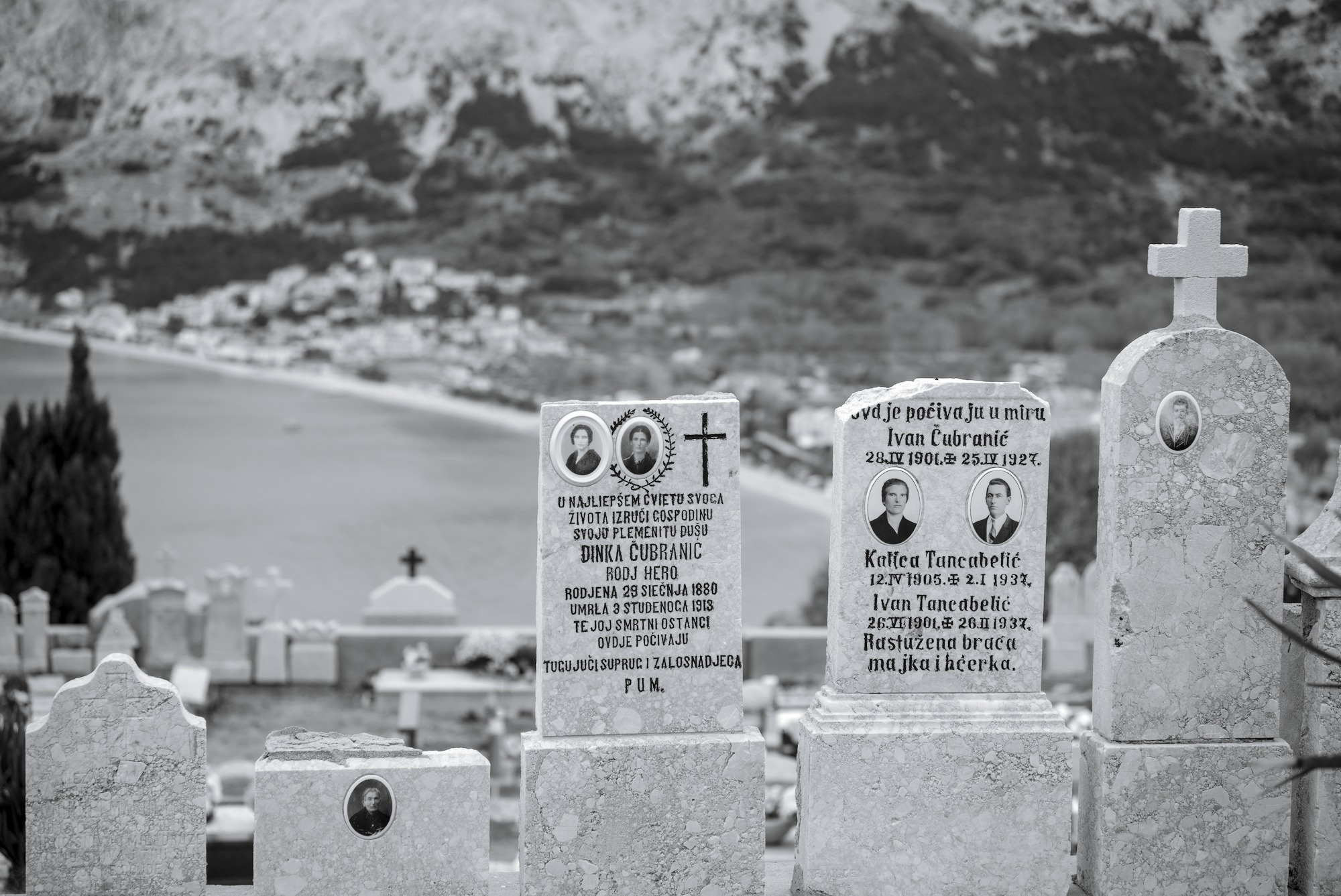 Headstones and a View
