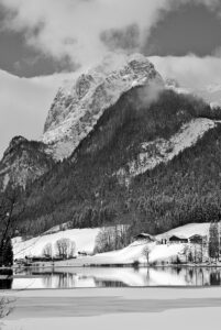 Still snowy at Hintersee