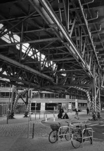 Skating under the Railway Bridge
