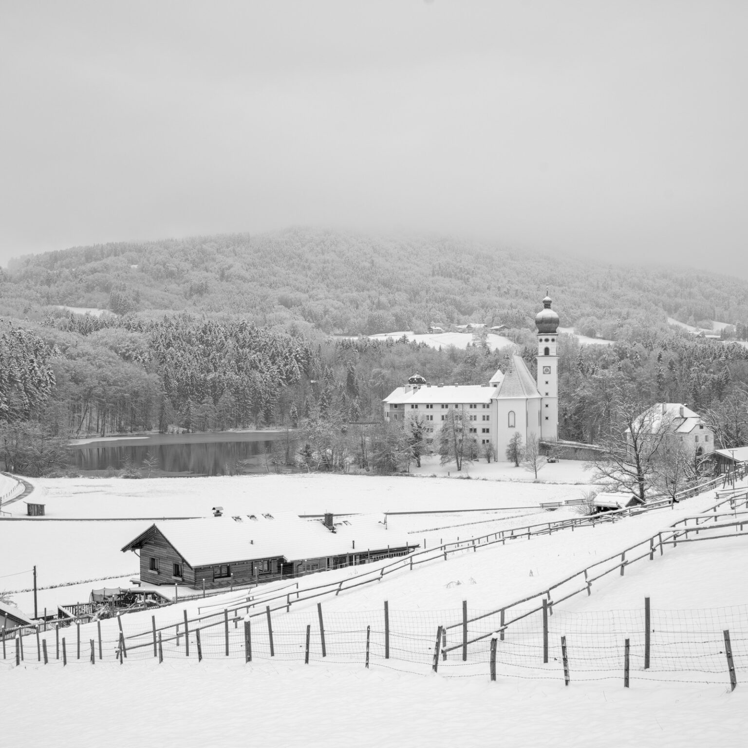 Höglwörth Monastery and Lake