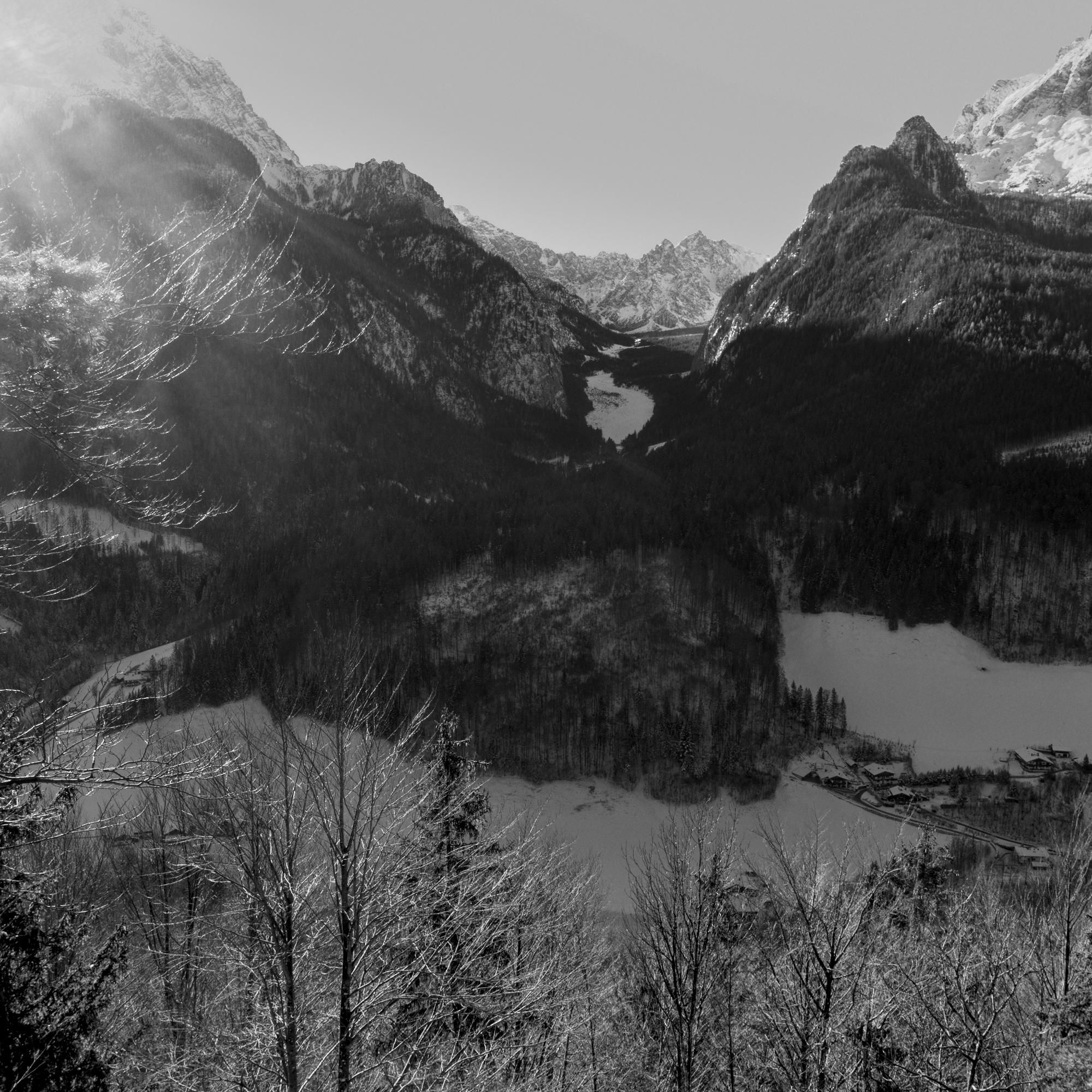 Sun breaking through