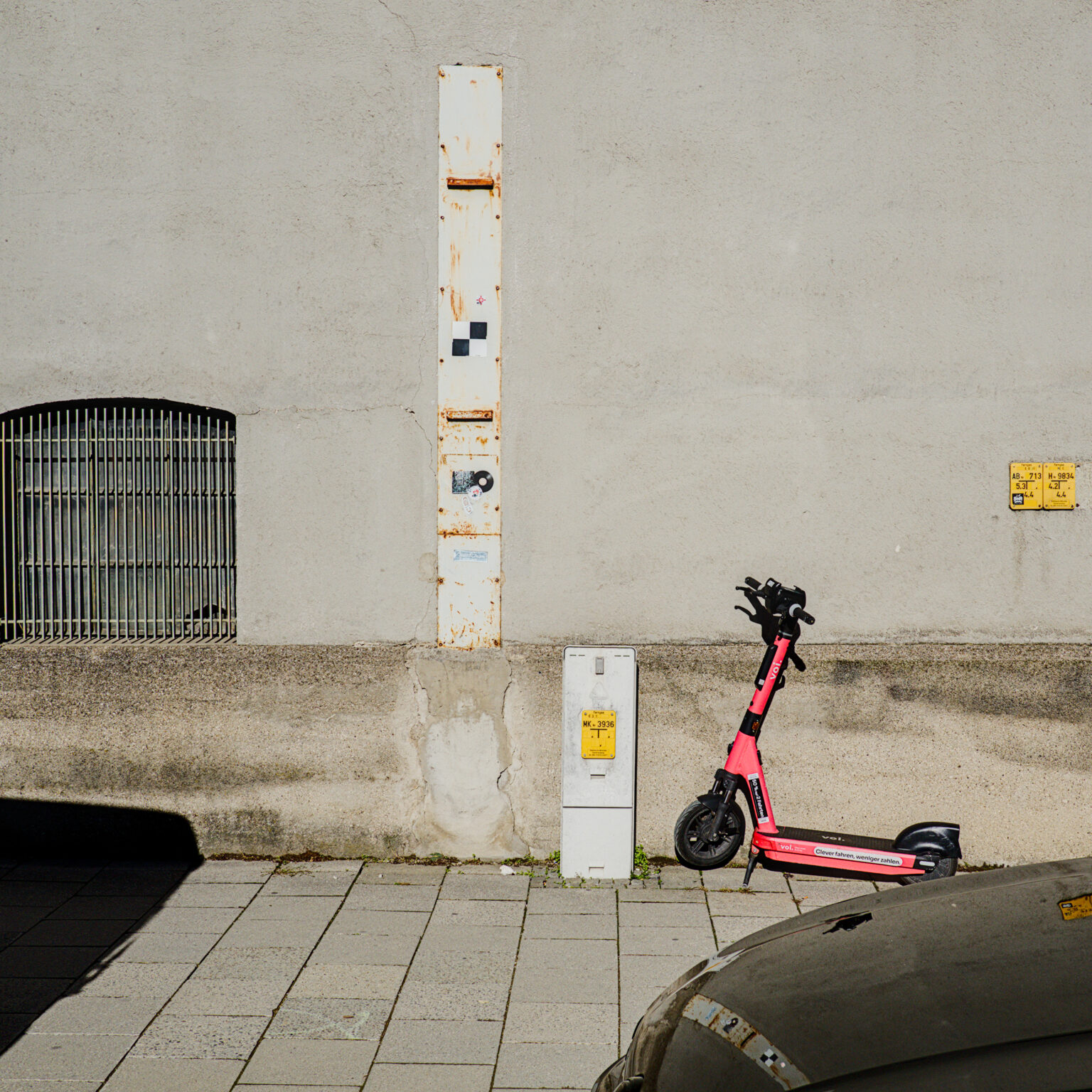 Scooter and Wall