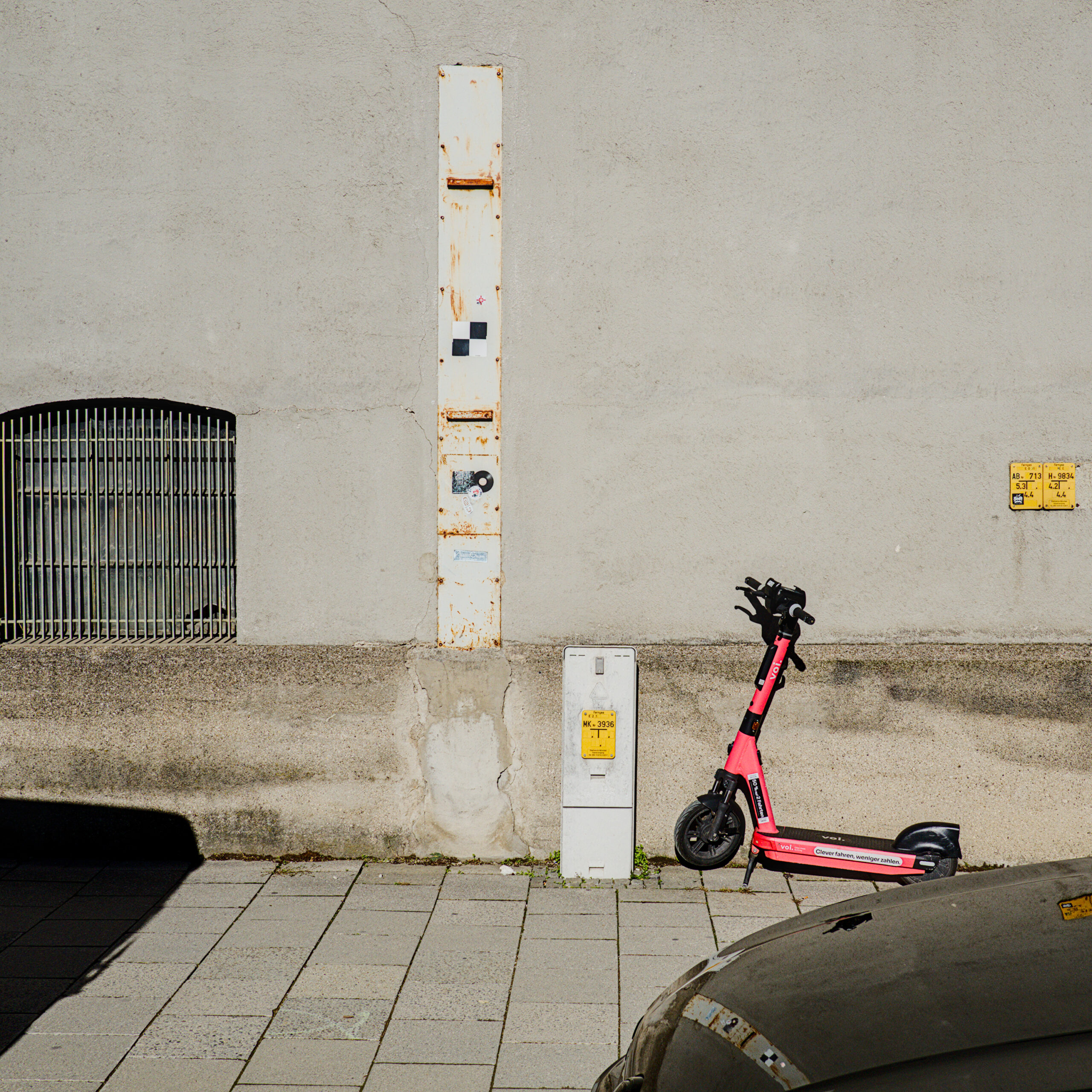 Scooter and Wall