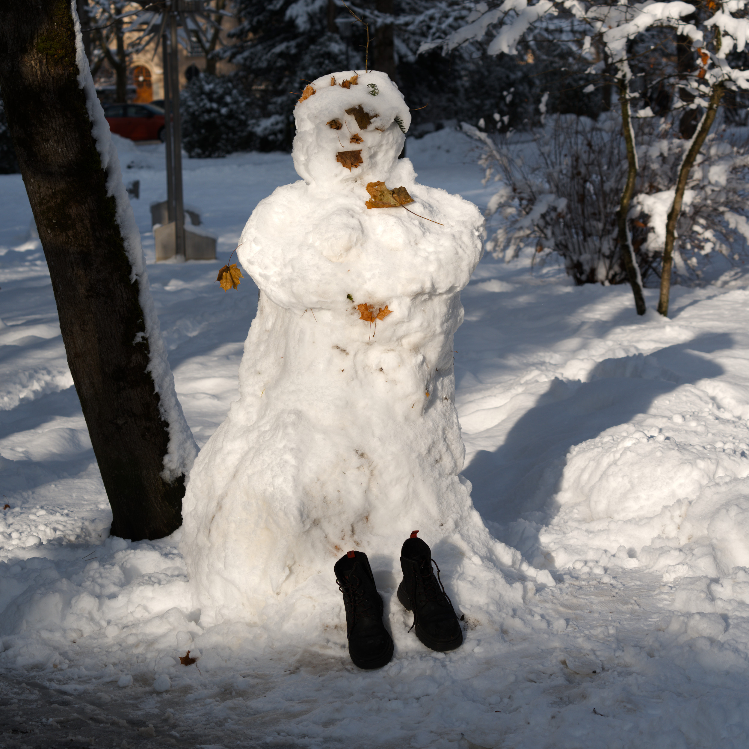 Someone walked away bare-footed