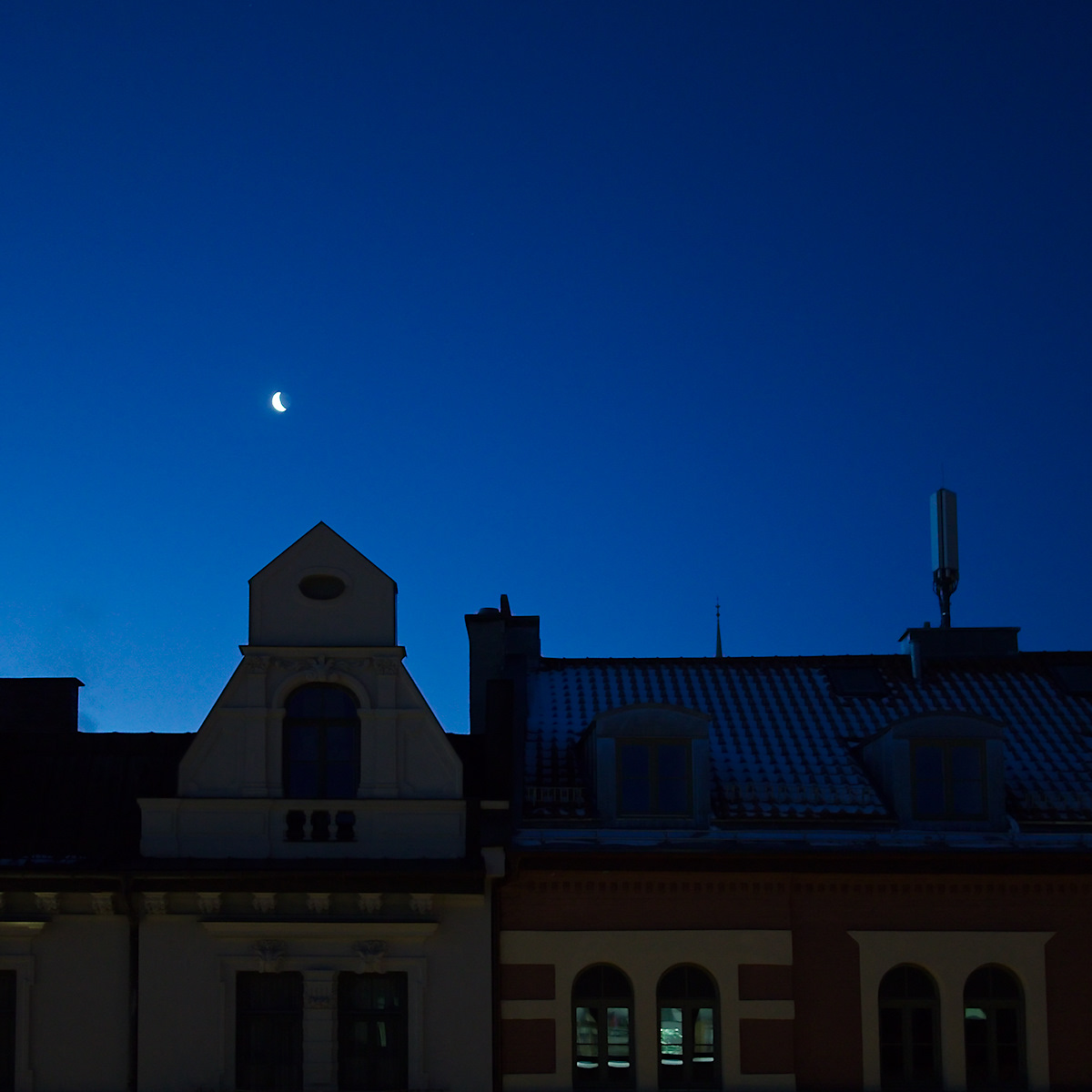 Moon From The Office Window