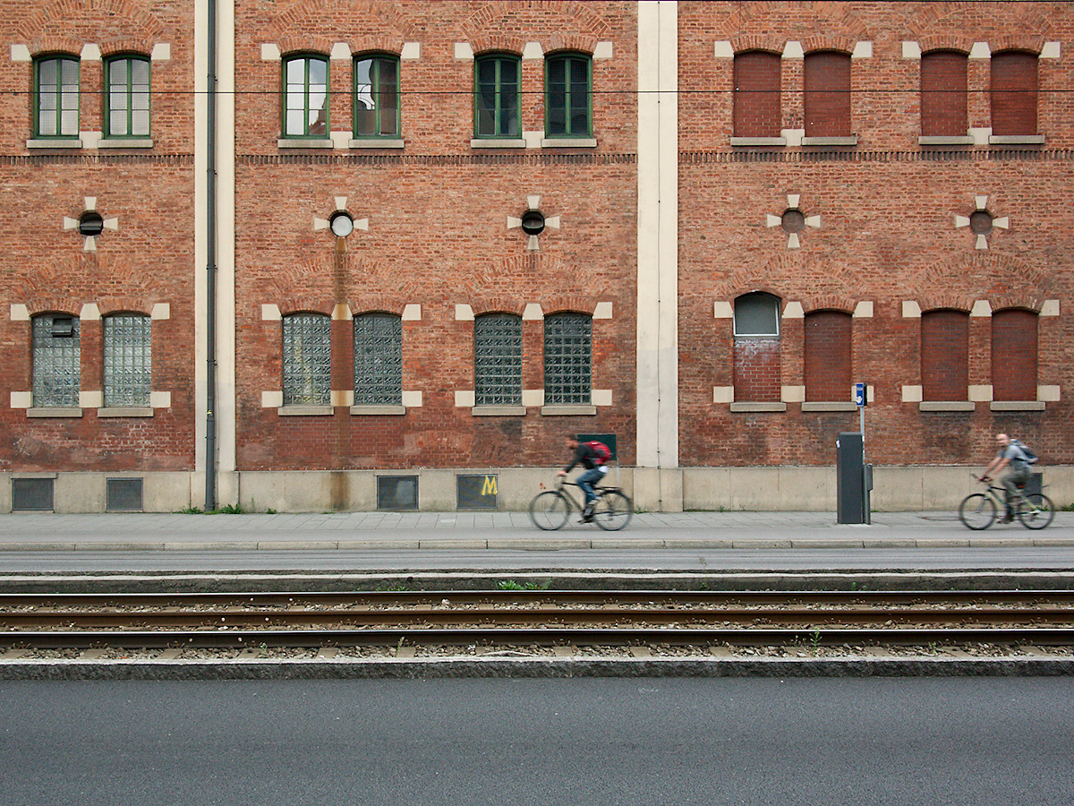 Bikers on Landsberger St.