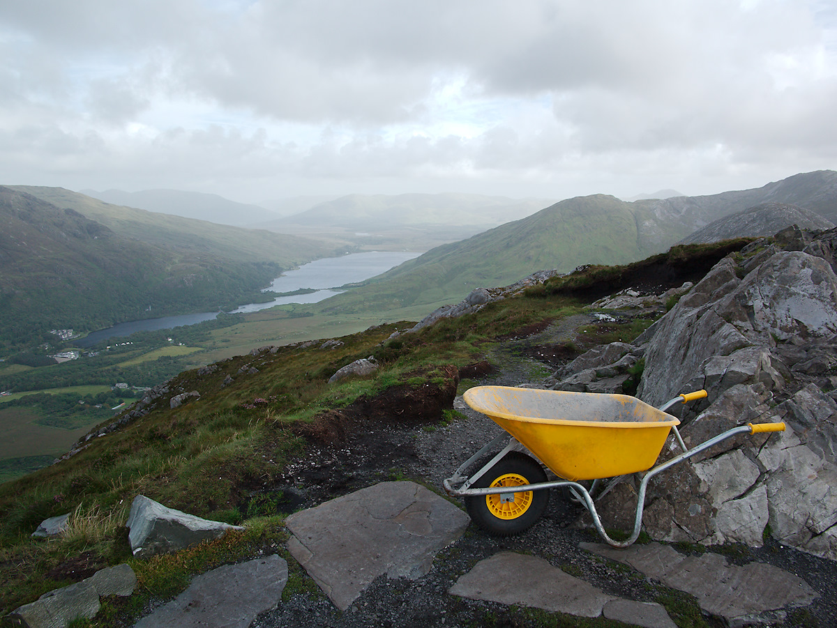 Wheel Barrow On Binn Ghuaire