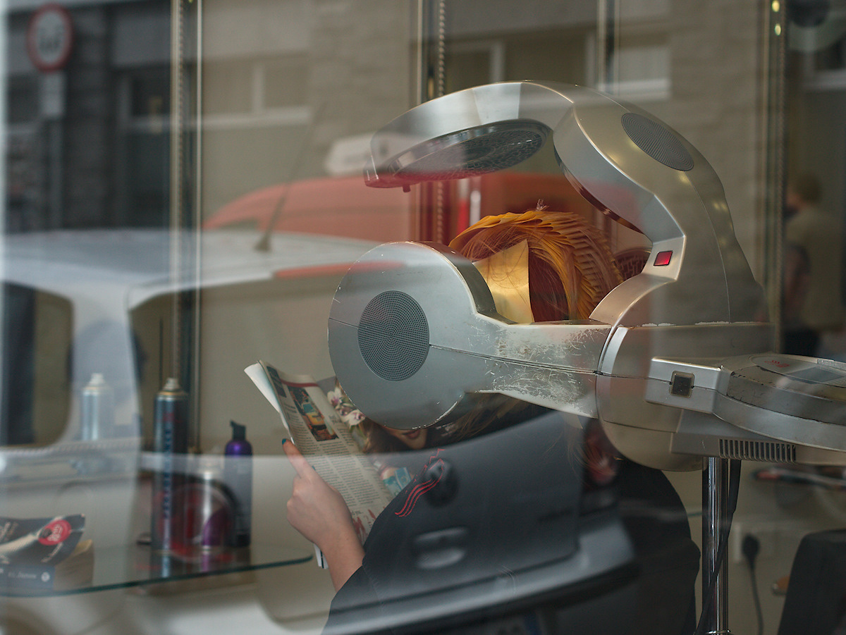 Hair Drying In Market Street