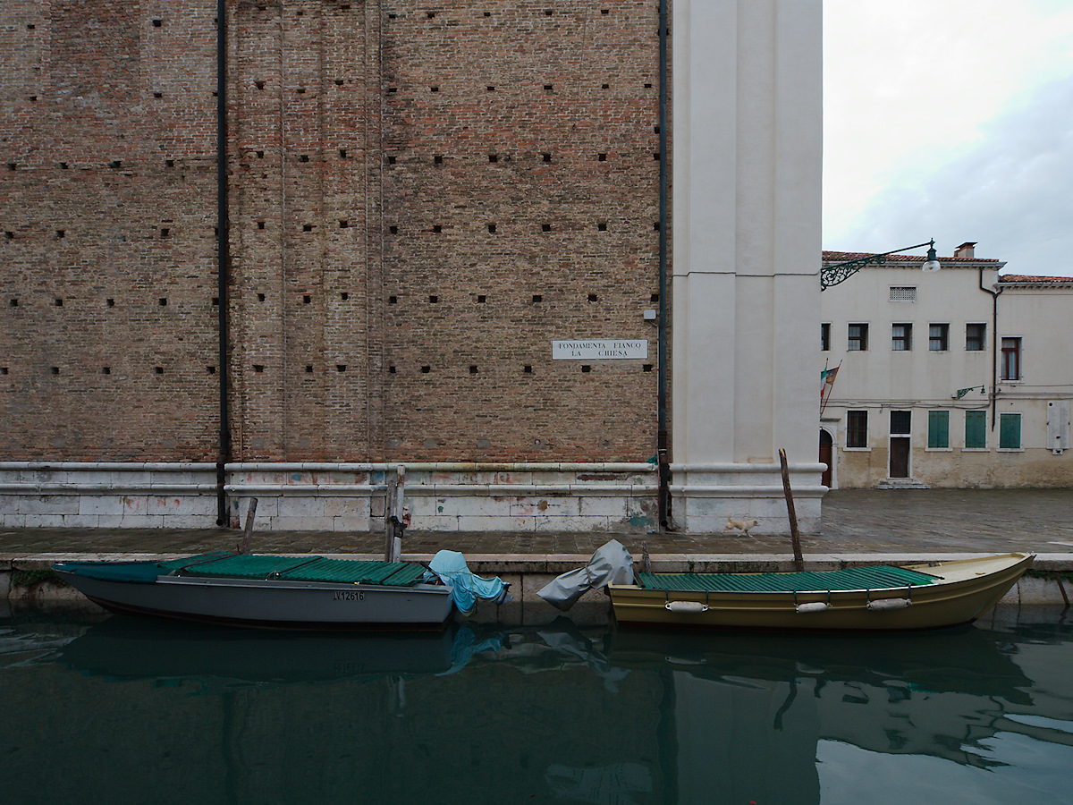 Church Wall With Dog