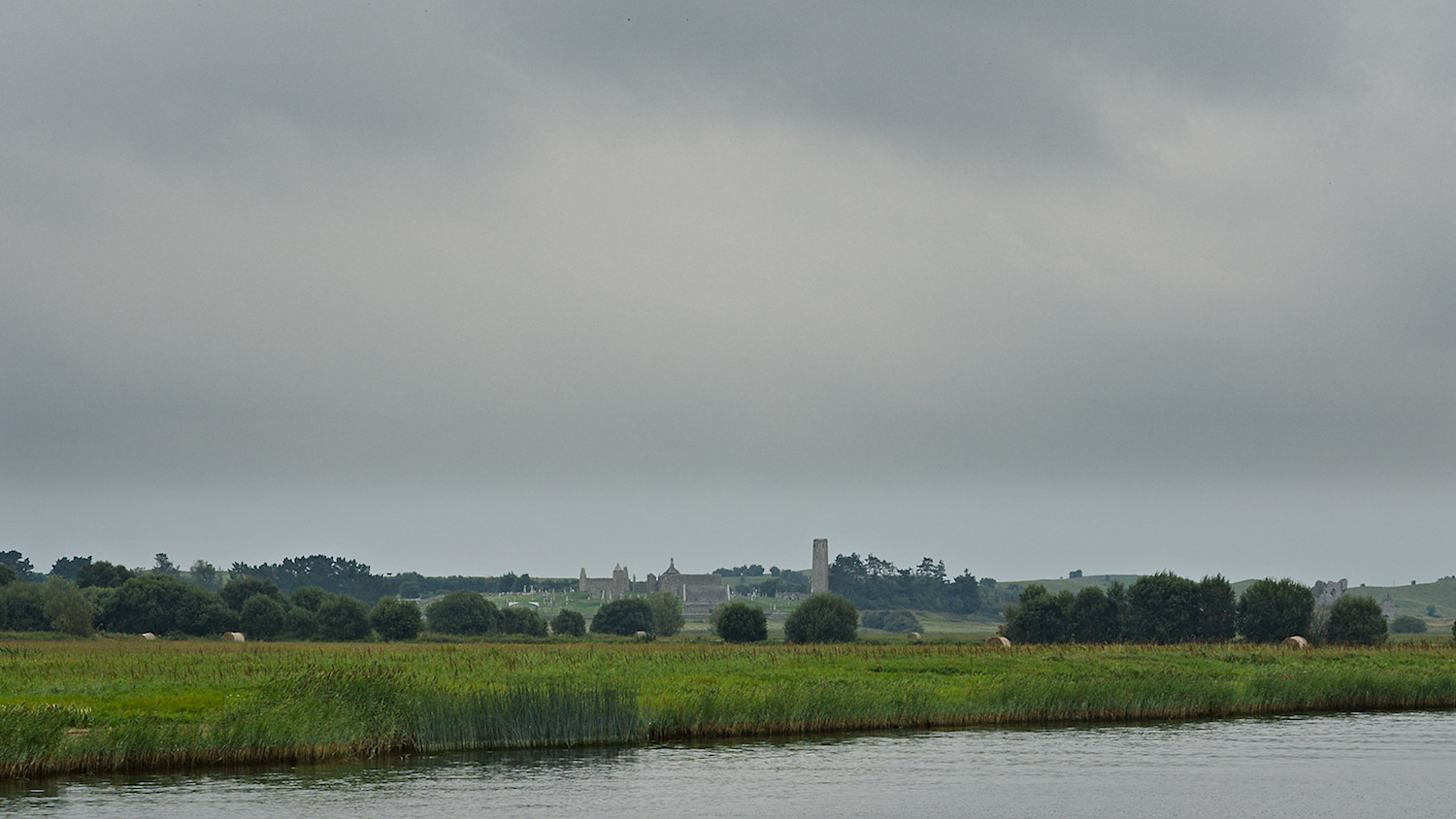 Approaching Clonmacnoise