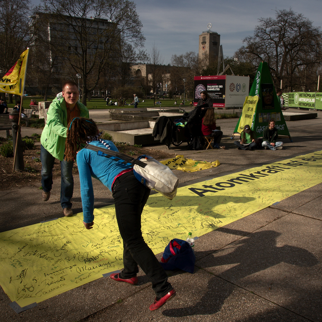 Anti-Nuclear Handshake