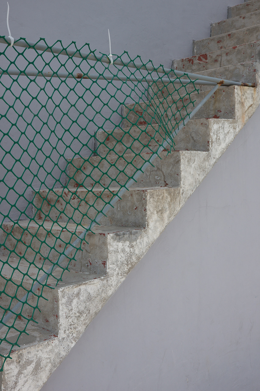 Fenced-In Stairs