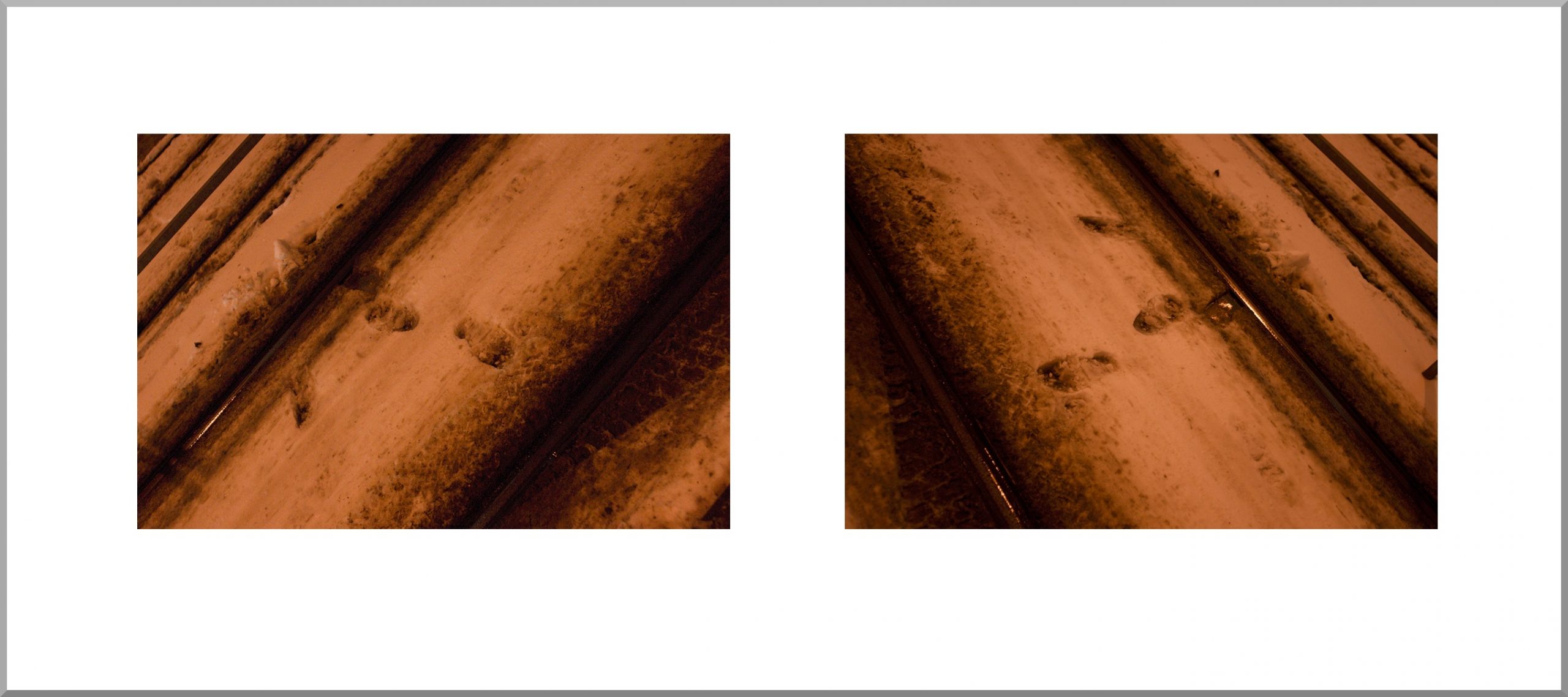 Snow in Sodium Light