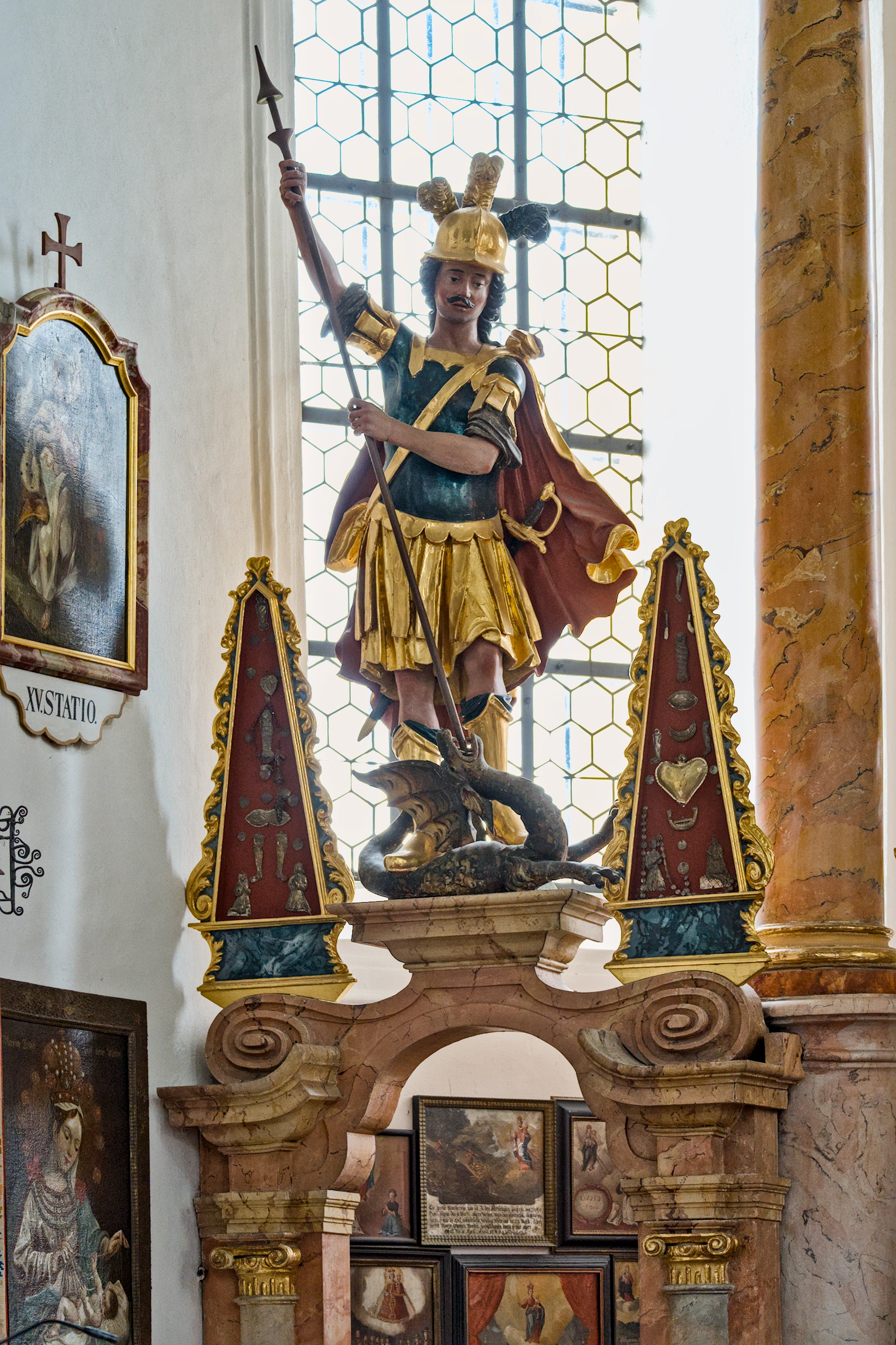 statue of St. Georg in Ettenberg