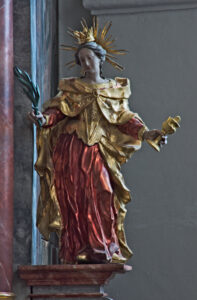baroque altar of st. laurentius, ainring