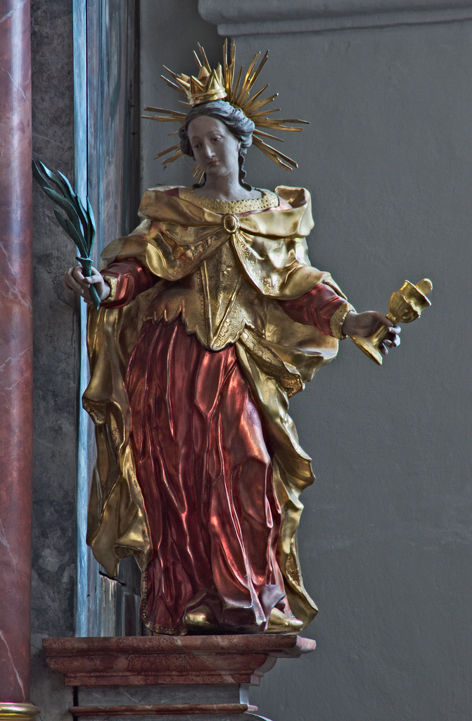 baroque altar of st. laurentius, ainring