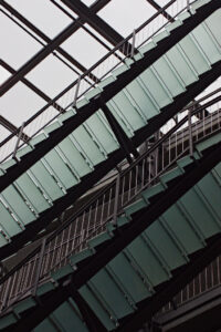 stairs in technical town hall, munich