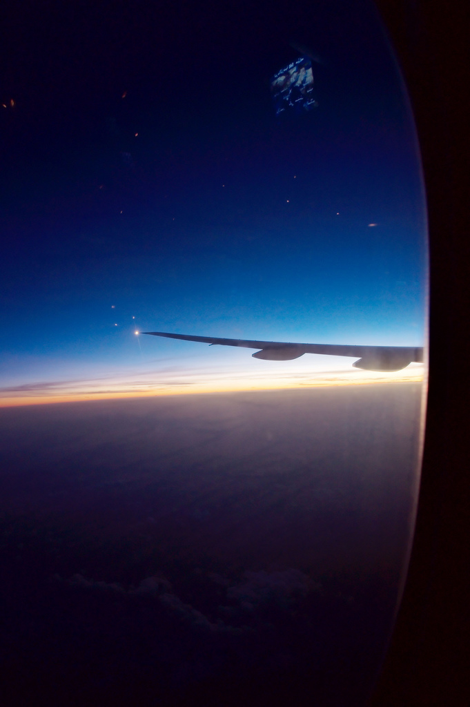 on the plane again