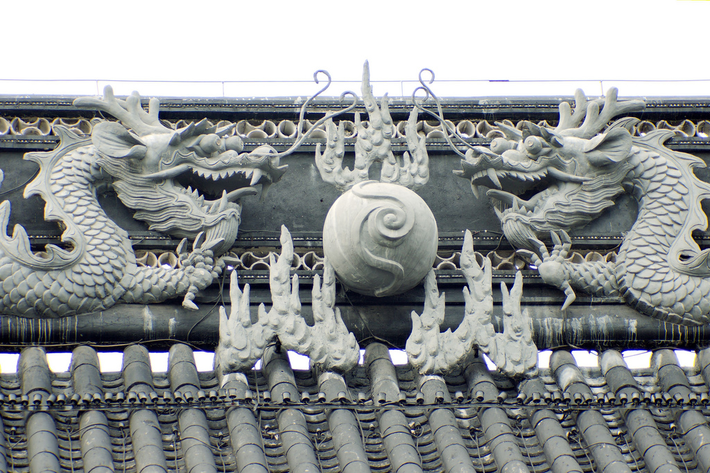 dragons on the roof