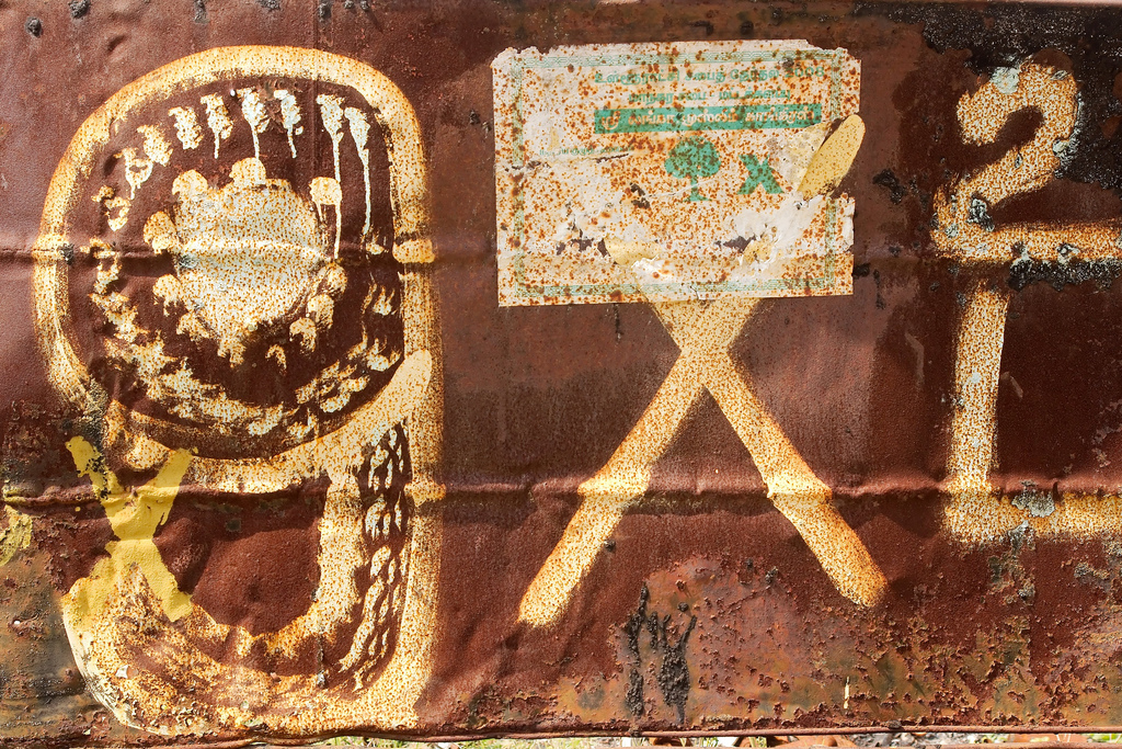 no diamonds, just rust