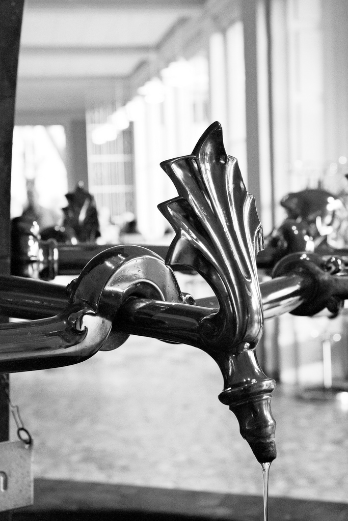 faucet in the pump room