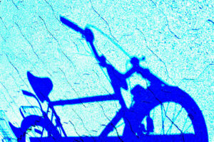 a blue bike for andreas