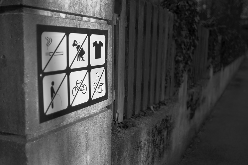 It is forbidden to…